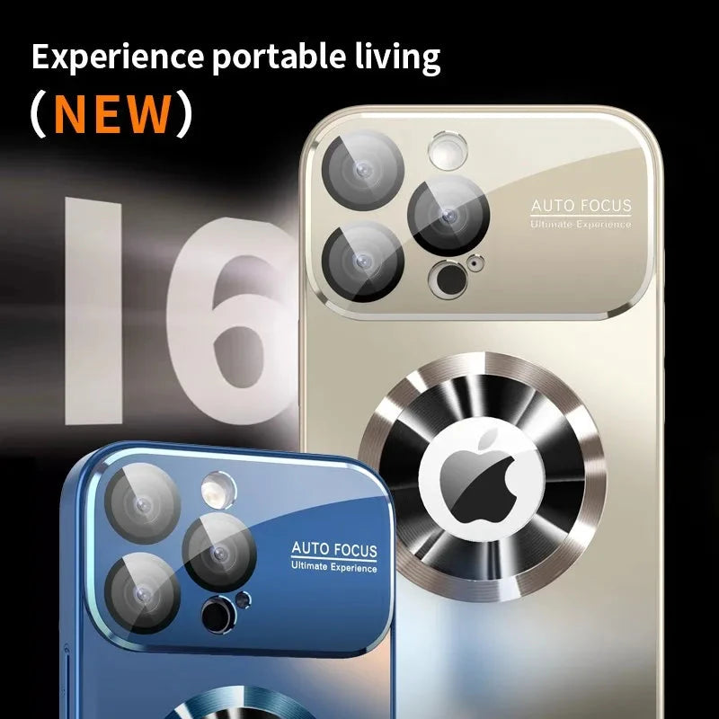 New Titanium Metallic Luxury Matte Case For iPhone 16 15 14 GlowCart