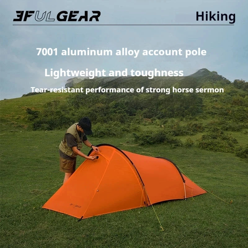 3F UL GEAR Taihang2 Tunnel Tent 3/4 Seasons Waterproof GlowCart