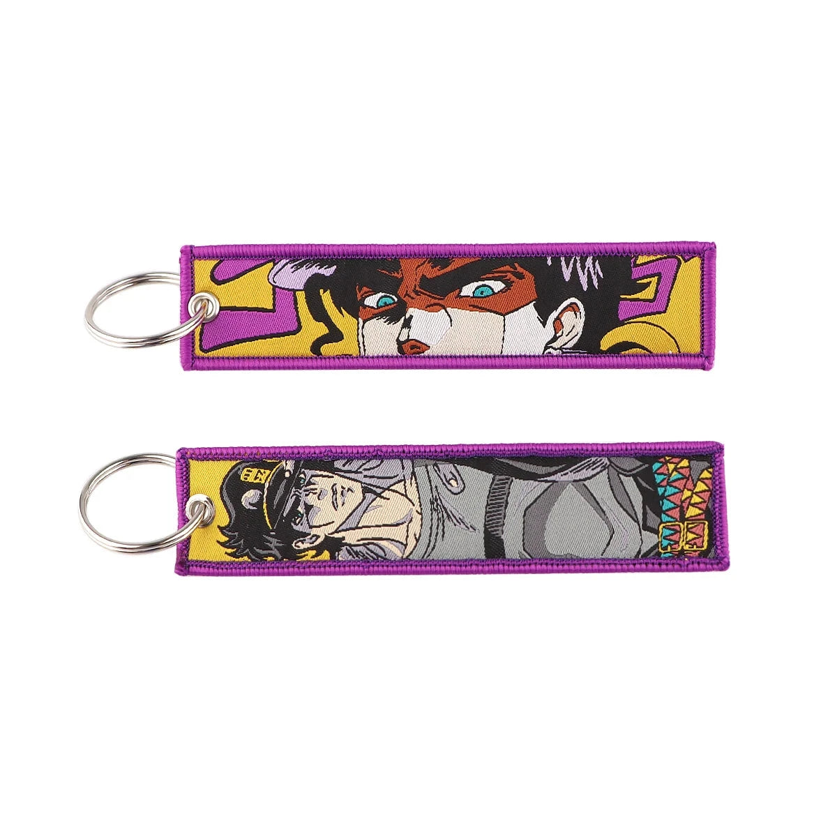 Classic Anime Cool Embroidery Key Fobs Key Tag Motorcycles GlowCart
