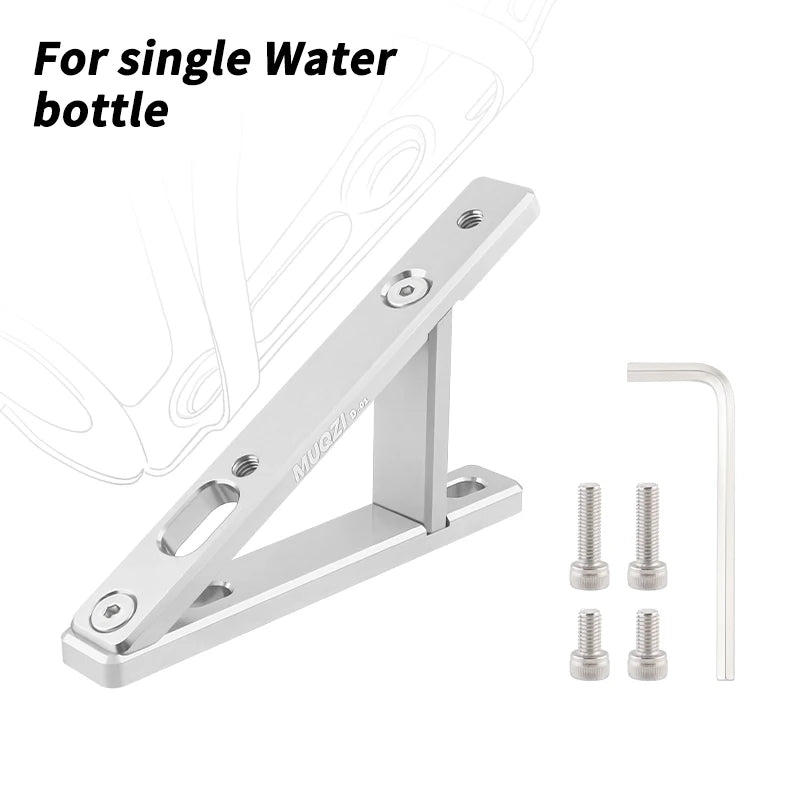 MUQZI Bottle Cage Adapter Folding Bike Water Bottle Cage Mounting Base Adjustable Bottle Mount Holder GlowCart