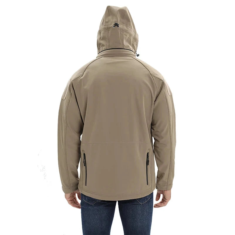 MAGCOMSEN Men's Safari Jackets Fleece Lining Waterproof GlowCart