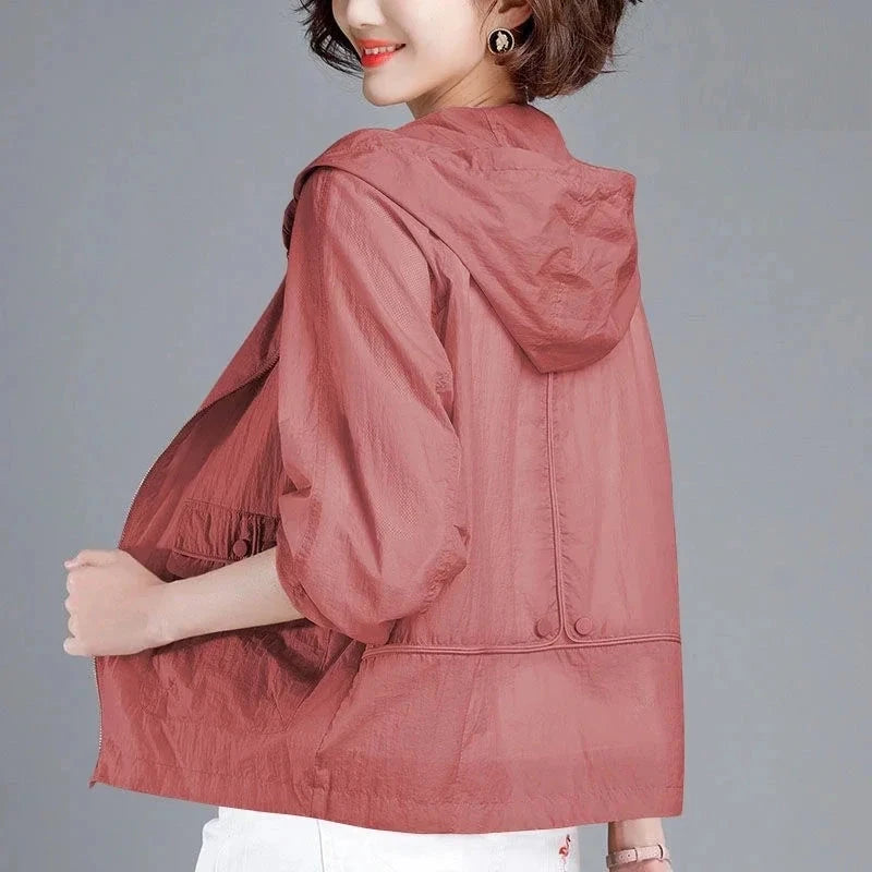 2025 New Summer Jacket Women Hooded Sun Protection Clothing GlowCart