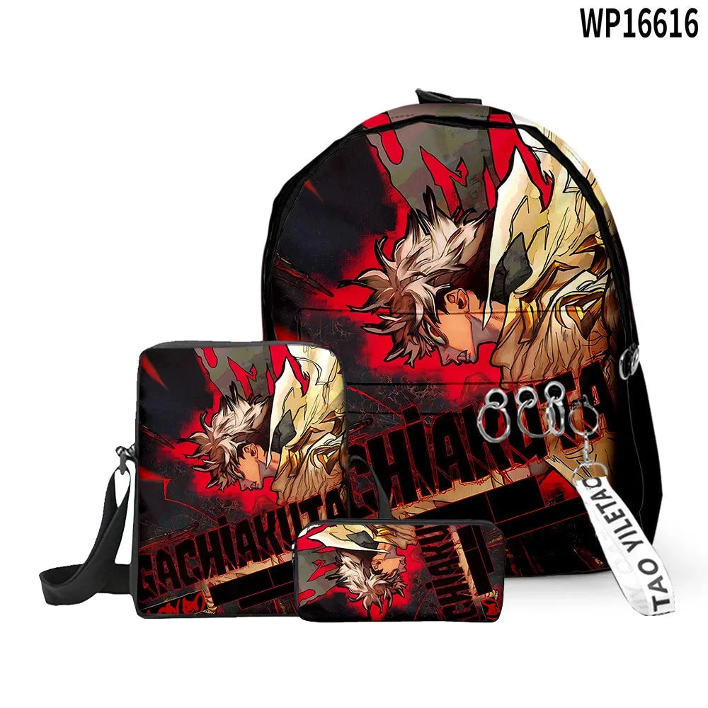 Cartoon Popular Gachiakuta 3D Print 3pcs/Set pupil School GlowCart