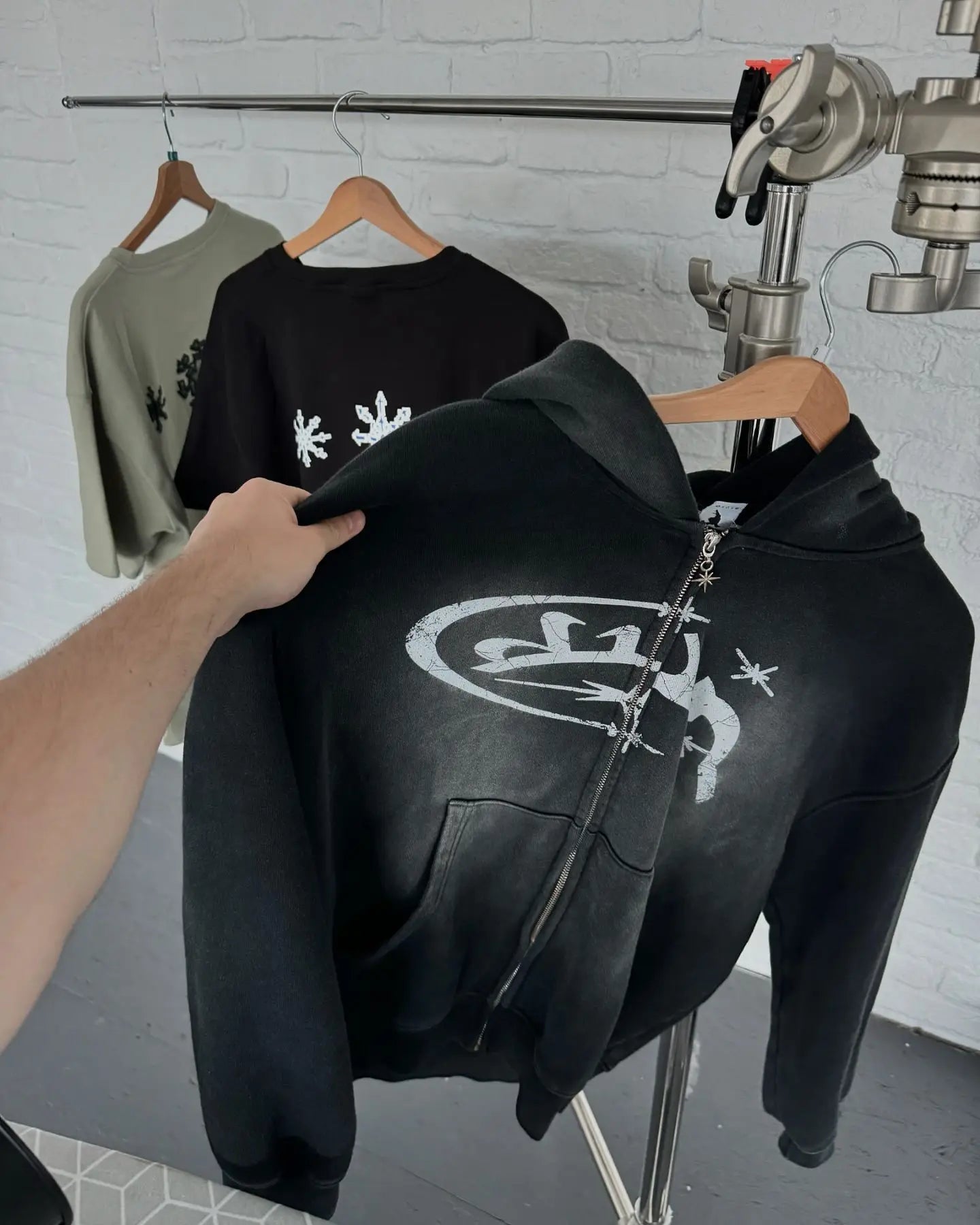 Y2k Vintage Fashion Print Zip Up Hoodies New Harajuku Hip