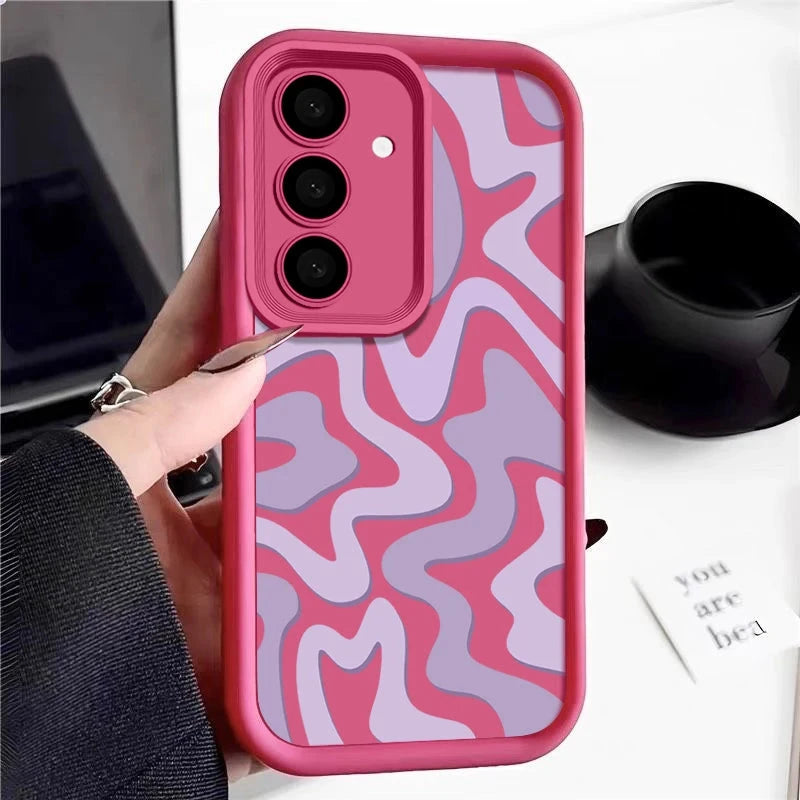 Striped Pattern Phone Case For Samsung Galaxy A17 A56 A16 GlowCart