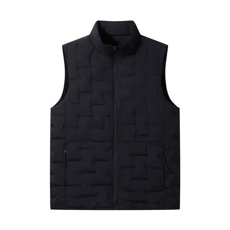 Winter Men White Duck Down Casual Vest Men Waterproof GlowCart