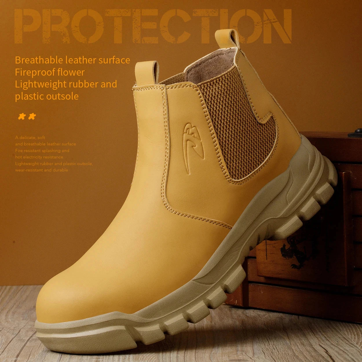 Waterproof Men's Safety Work Boots Steel Toe Shoes Anti GlowCart