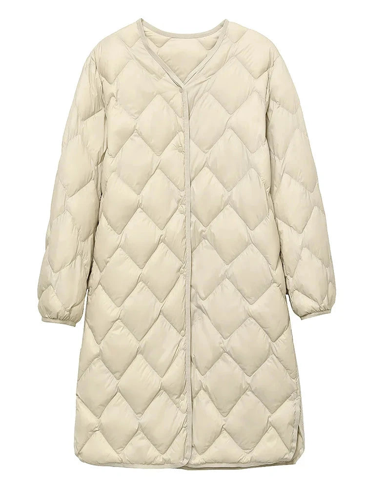 NewBang Long Ultra Light Down Jacket Women Duck Down Coat GlowCart