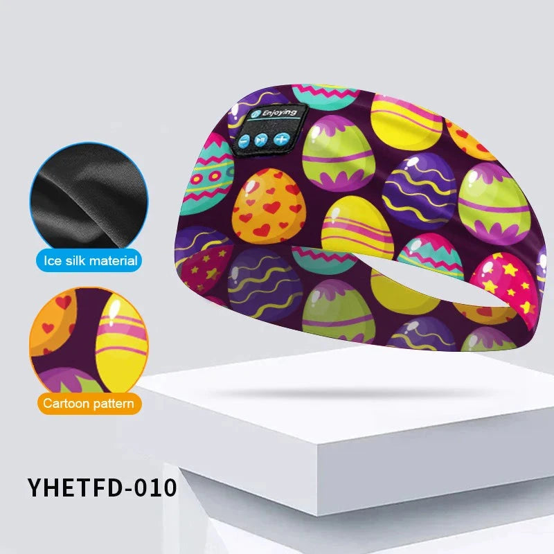 Kids Bluetooth Headphone Music Sport Headband Sleep Mask GlowCart