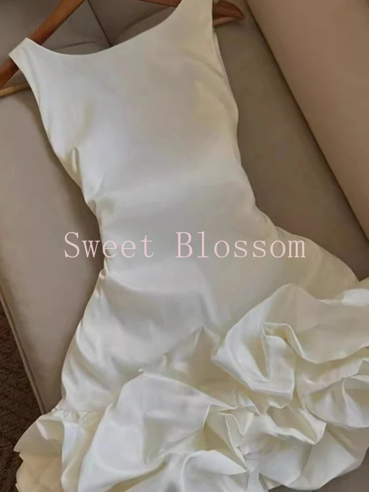 Summer Elegant White Sweet Slim Dress Women French Retro GlowCart