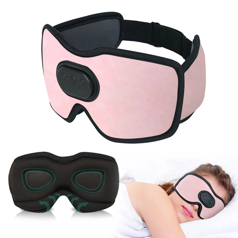 Bluetooth Eyemask, Wireless Bluetooth Headphones Sleep GlowCart
