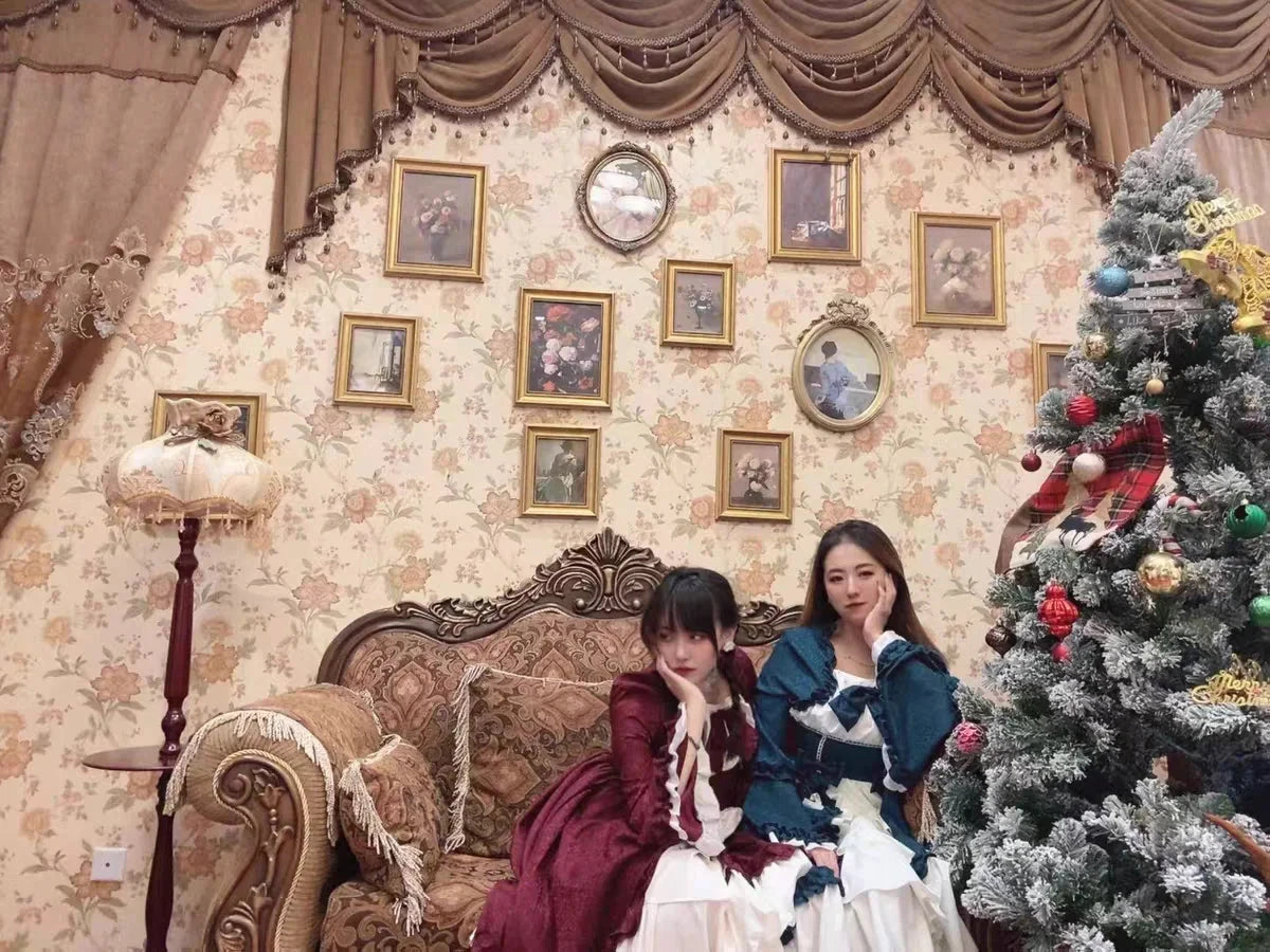 Medieval Dresses Gothiced Court Dress Royal Lady Ball Lolita GlowCart