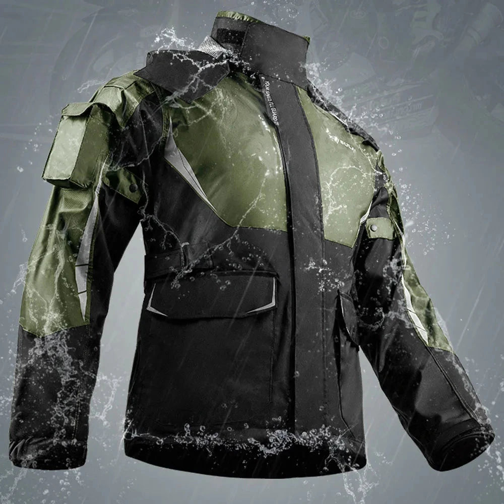 Waterproof Biker Rain Clothing Reflective Motorcycle Suit GlowCart