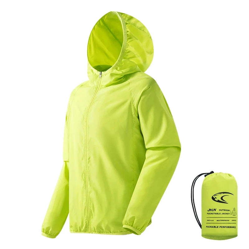 LNGXO Men's Women's Waterproof Hiking Jacket Quick Dry Sun GlowCart