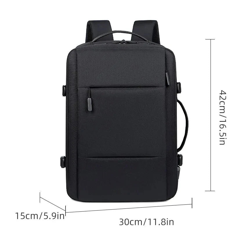 Travel Backpack Men Business Backpack School Expandable USB GlowCart