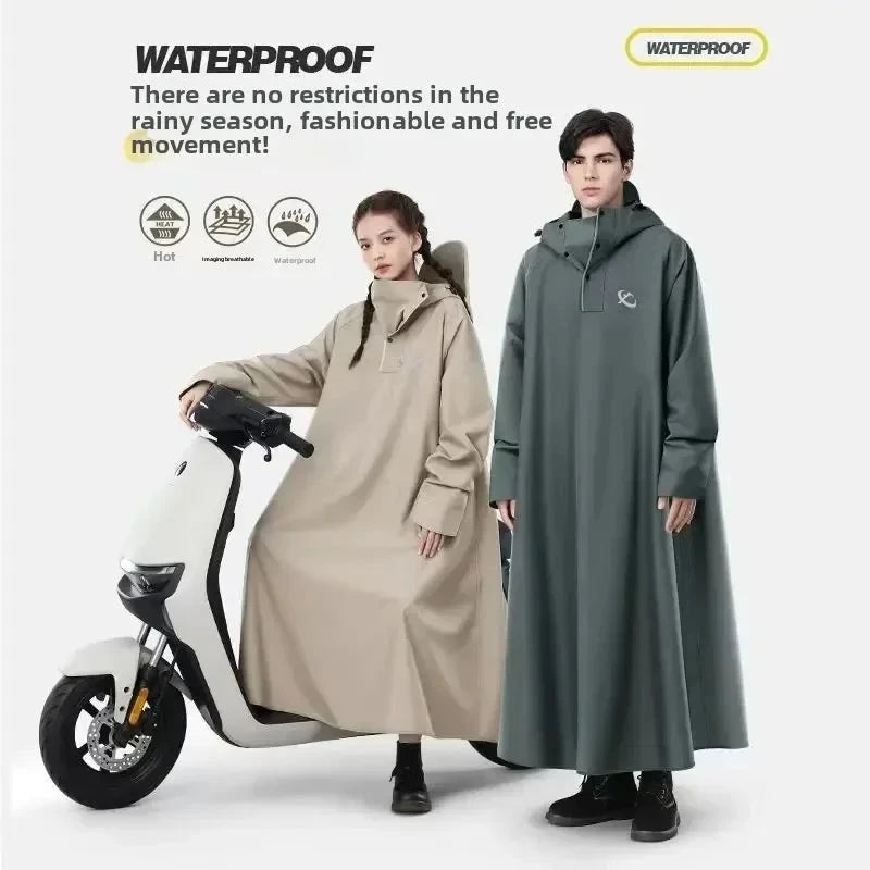 1PC Thickened Adult Waterproof Motorcycle Raincoat Durable GlowCart