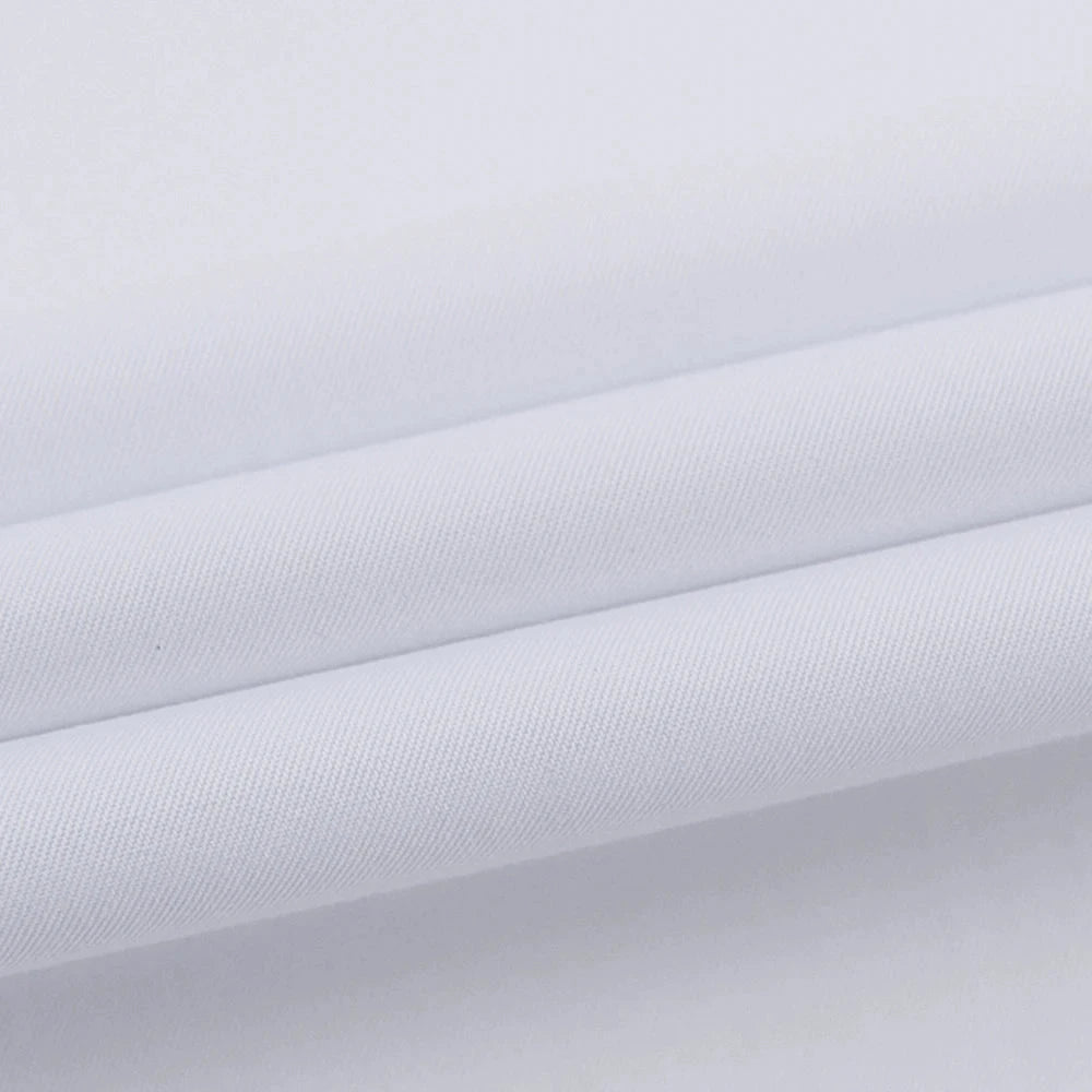 Men's Formal Long Sleeve Dressy Shirt Covered Buttons Front GlowCart