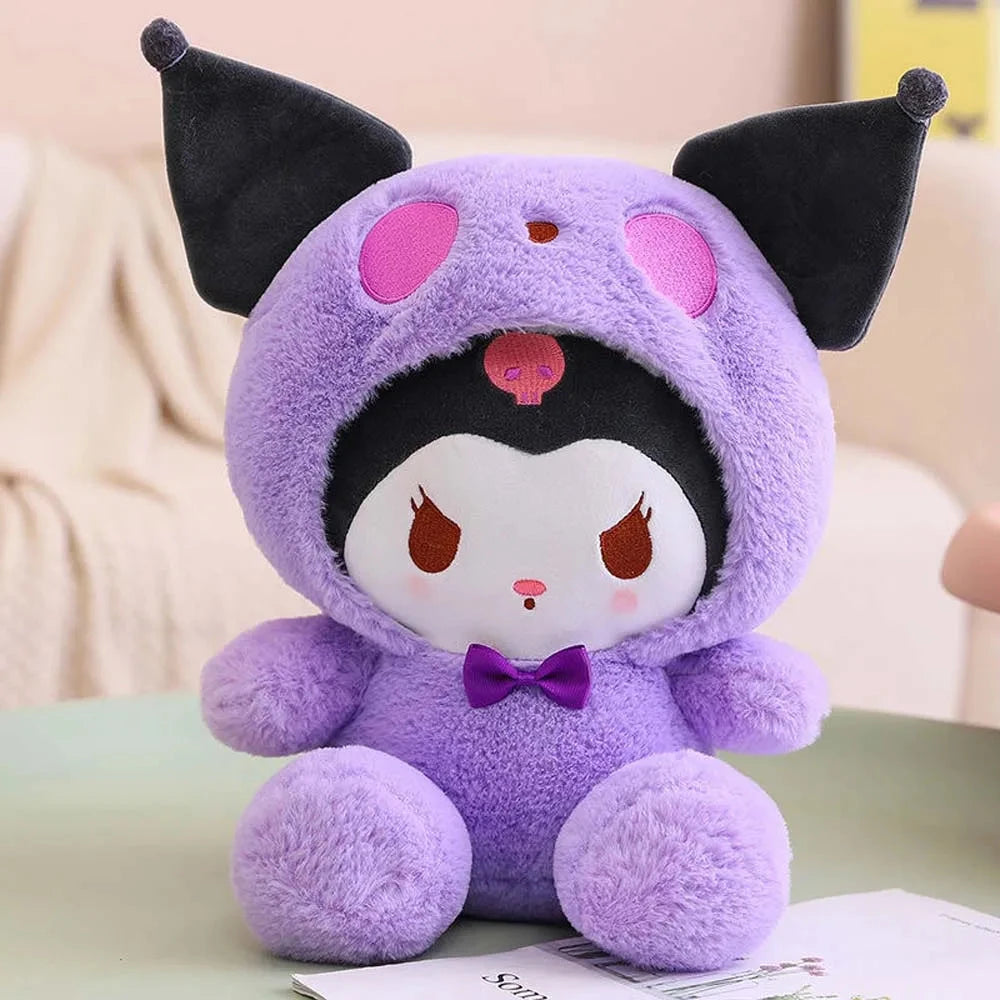 25cm Anime Sanrio Plush Doll Toys  Kawaii Hello Kitty Kuromi GlowCart