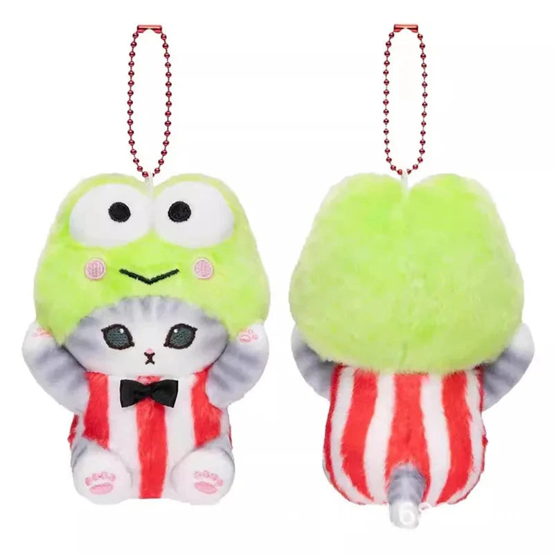 Kawaii Mofusand Cross-Dressing Hello Kitty & Kuromi Plush GlowCart