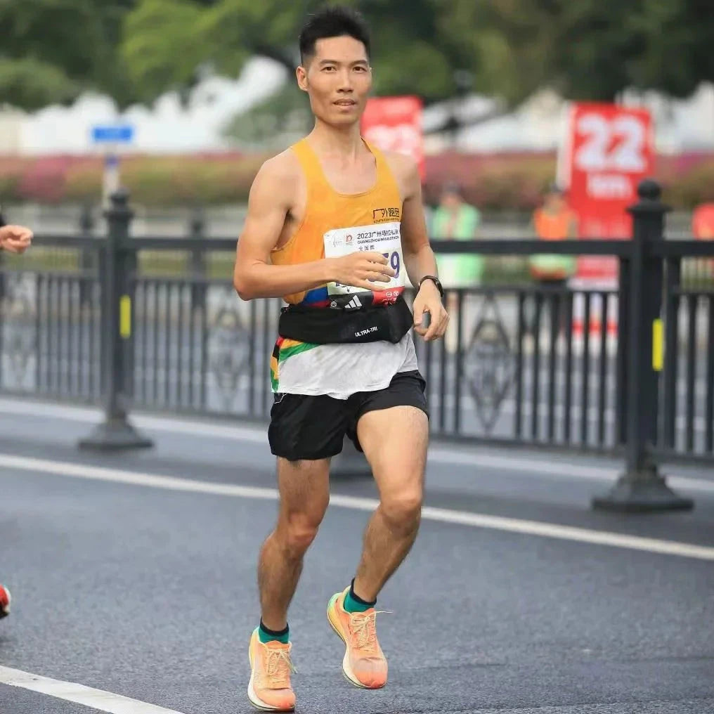 ULTRA-TRI Hydration Running Belt Elastic Bounce Resistant Trail Running Jogging Cycling Marathon Waist Pack GlowCart