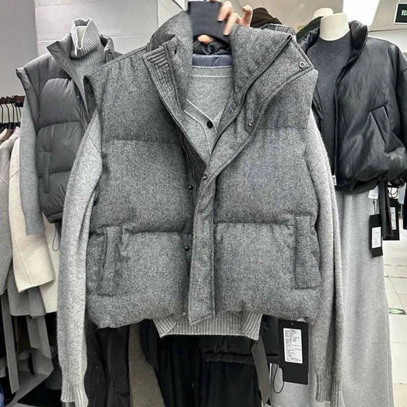 2025 New Fashion Waistcoat Down Cotton Women's Vest GlowCart
