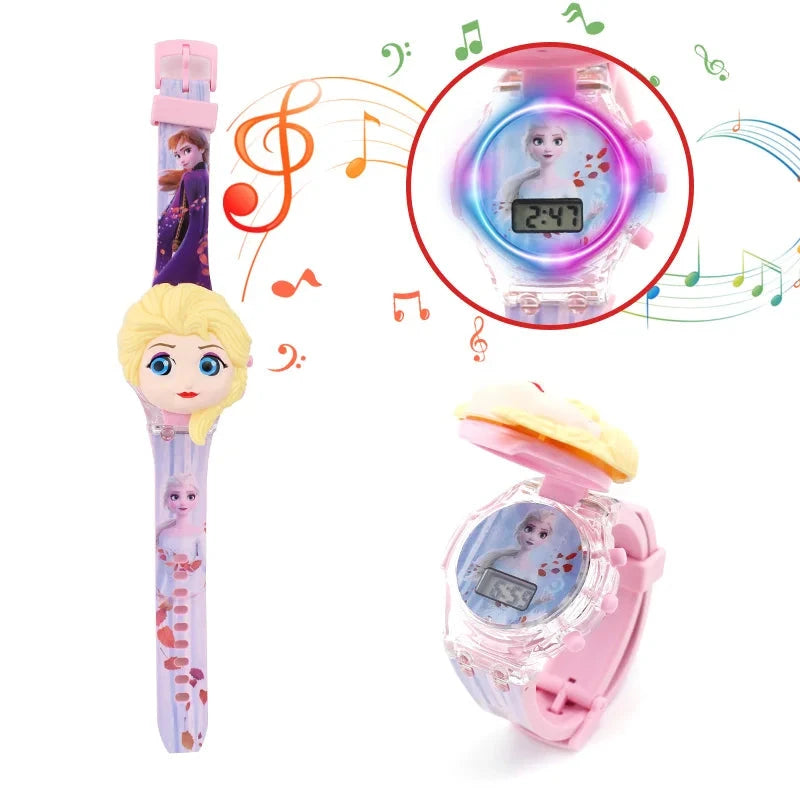 Luminous Cartoon Children's Watches Boys Colorful Flash GlowCart