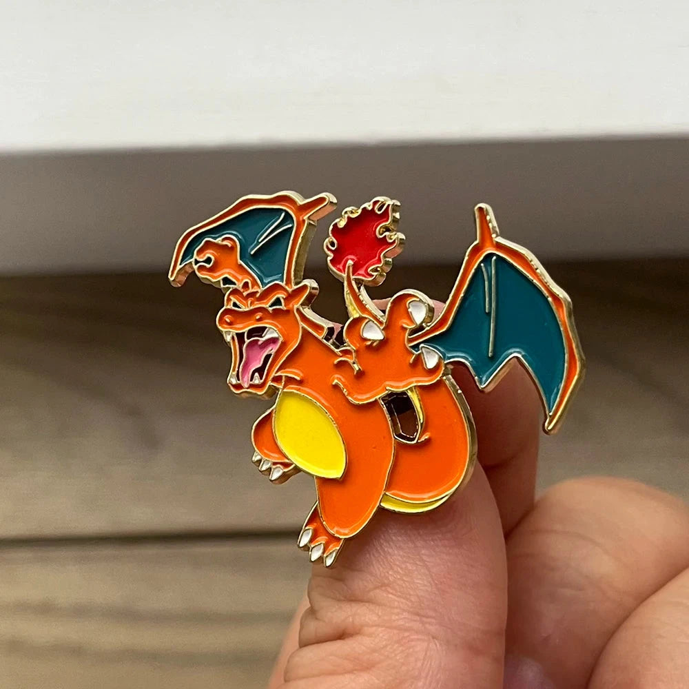 4 PCS Cartoon Pokemon Lapel Pins Set Anime Venusaur Mega GlowCart