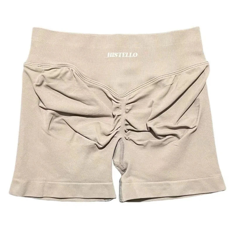 HISTELLO Impact Shorts Df Substitute High Waist Women Yoga Workout Short Seamless Leggings Stretch Fitness Running Gym Shorts GlowCart