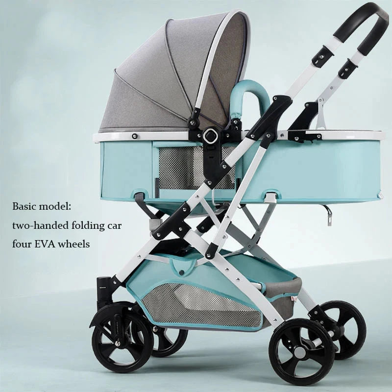 Newborn 2 In 1 Baby Stroller,Luxury high landscape baby carriage,Folding pram,travel Pushchair,baby trolley car,baby strollers GlowCart