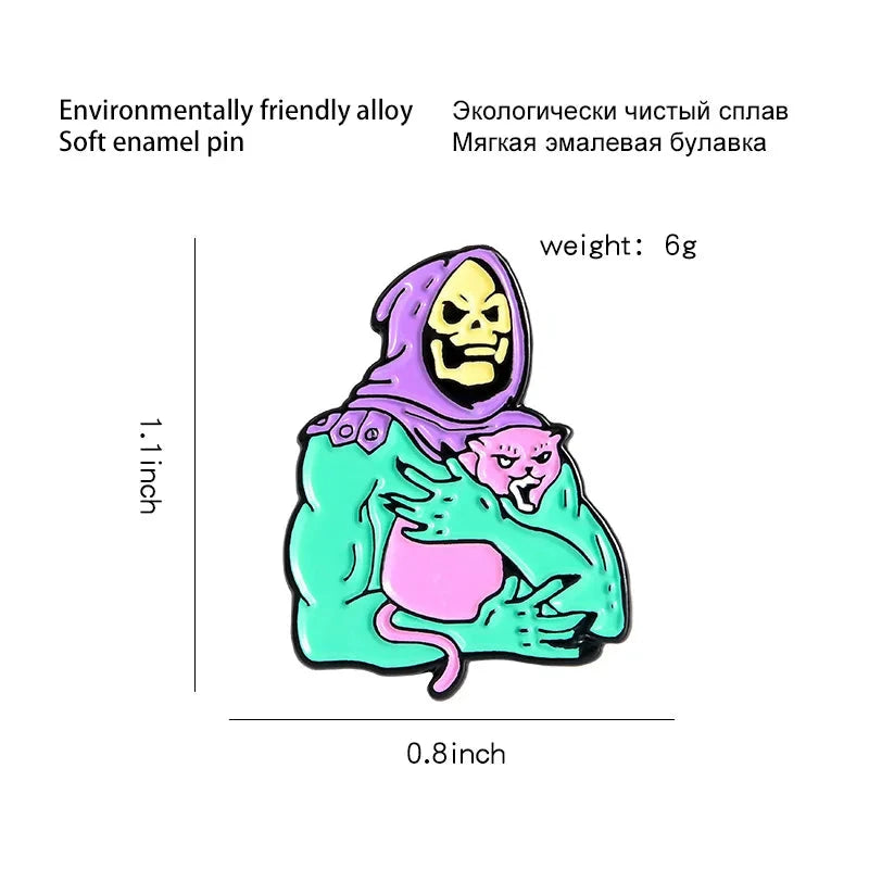 Metal Brooch Halloween Gift Badge Jewelry Wholesale Cap Pin GlowCart