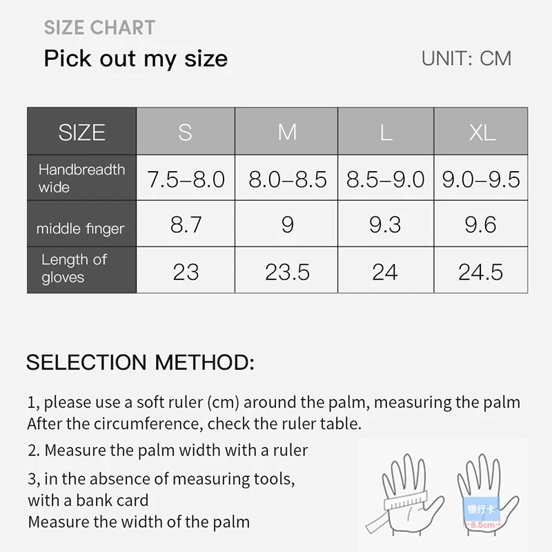 Cycling Gloves Touch Screen Motorcycle Gloves Outdoor Scooter Windproof Sports Riding Ski Gloves Warm 3M Running Gloves GlowCart