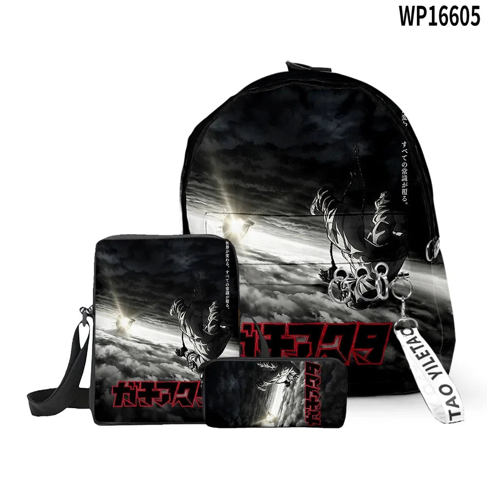 Cartoon Popular Gachiakuta 3D Print 3pcs/Set pupil School GlowCart