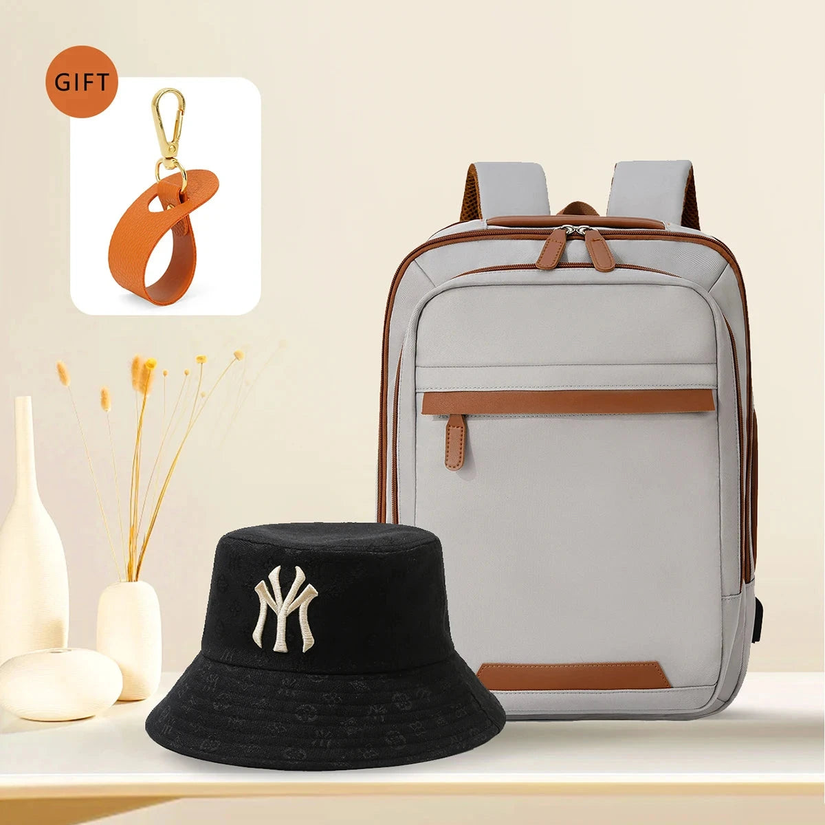 High-Quality USB Rechargeable Backpack Men's Waterproof Bag GlowCart