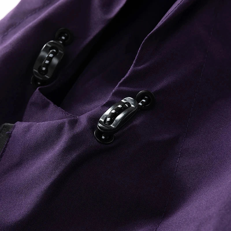 CHRLCK Men's Waterproof Hiking Jacket Purple Women Windproof GlowCart