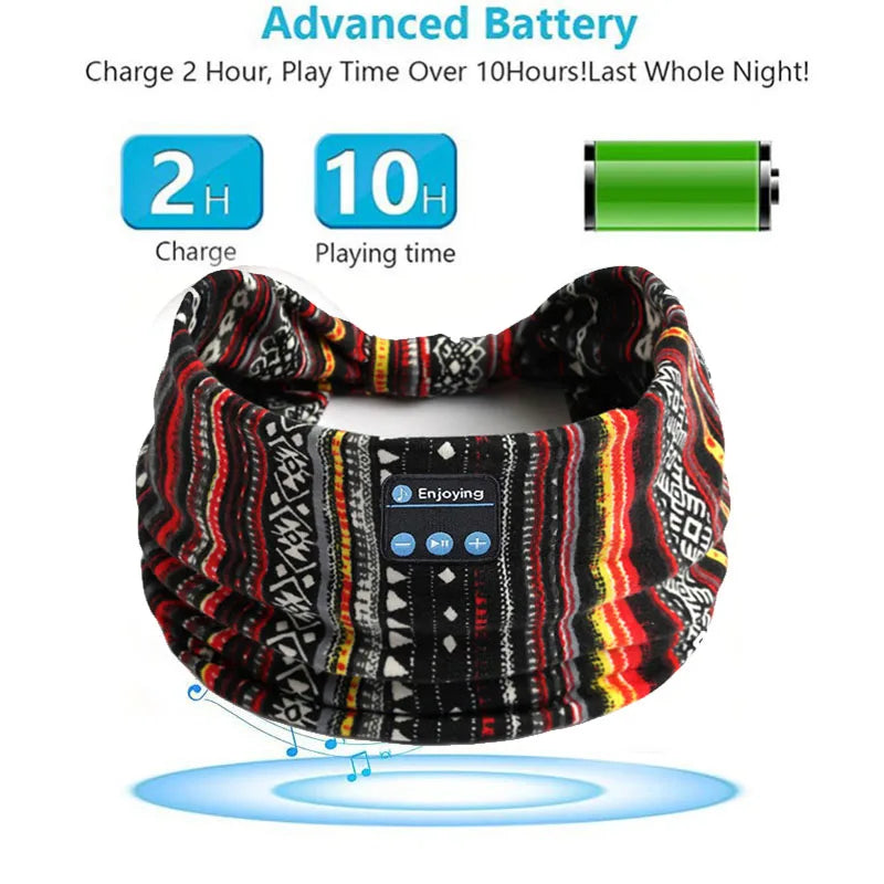 Bluetooth Earphones Sports Sleeping Headband Wireless