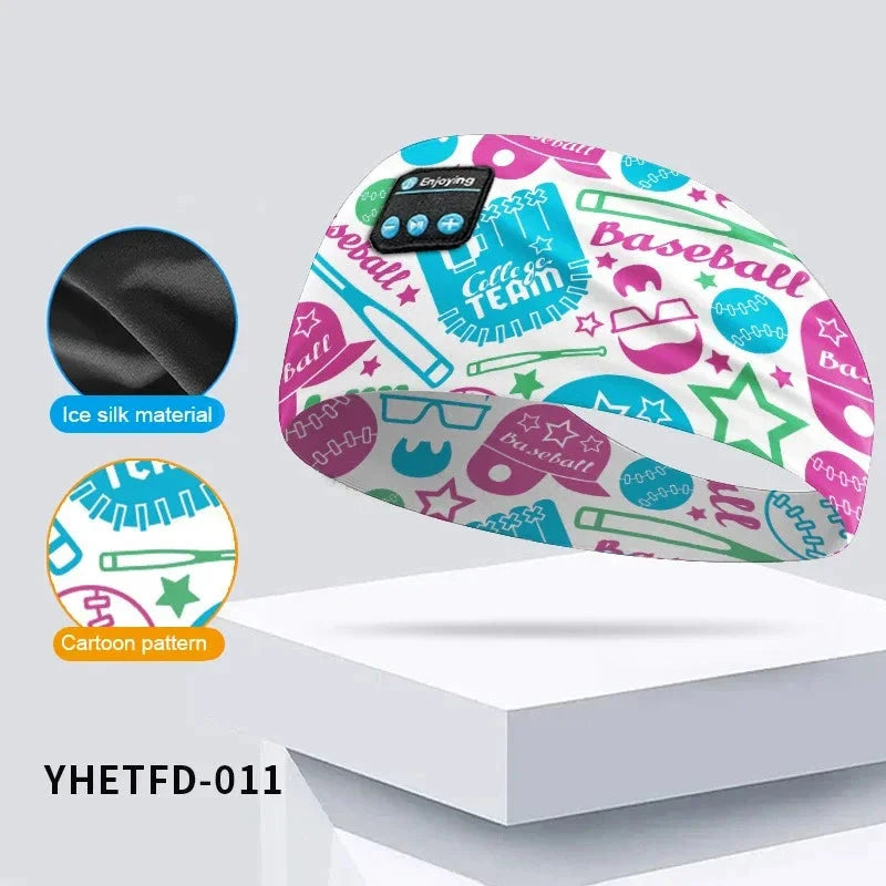 Kids Cartoon Bluetooth Headphones Headband Wireless Sports GlowCart