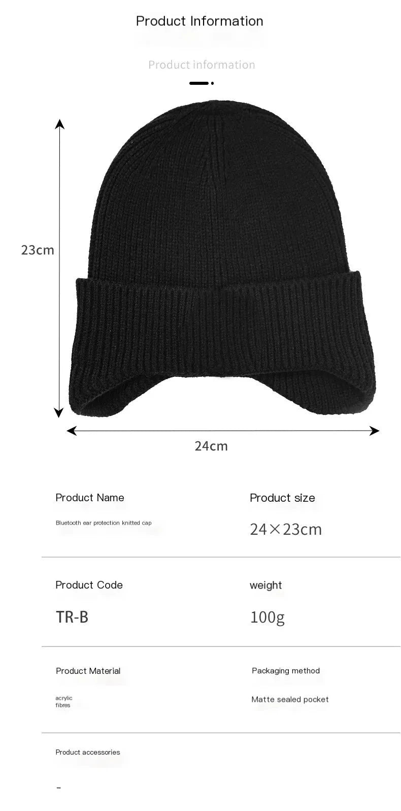 Wireless Bluetooth Earphone Hat Headset Rechargeable With GlowCart