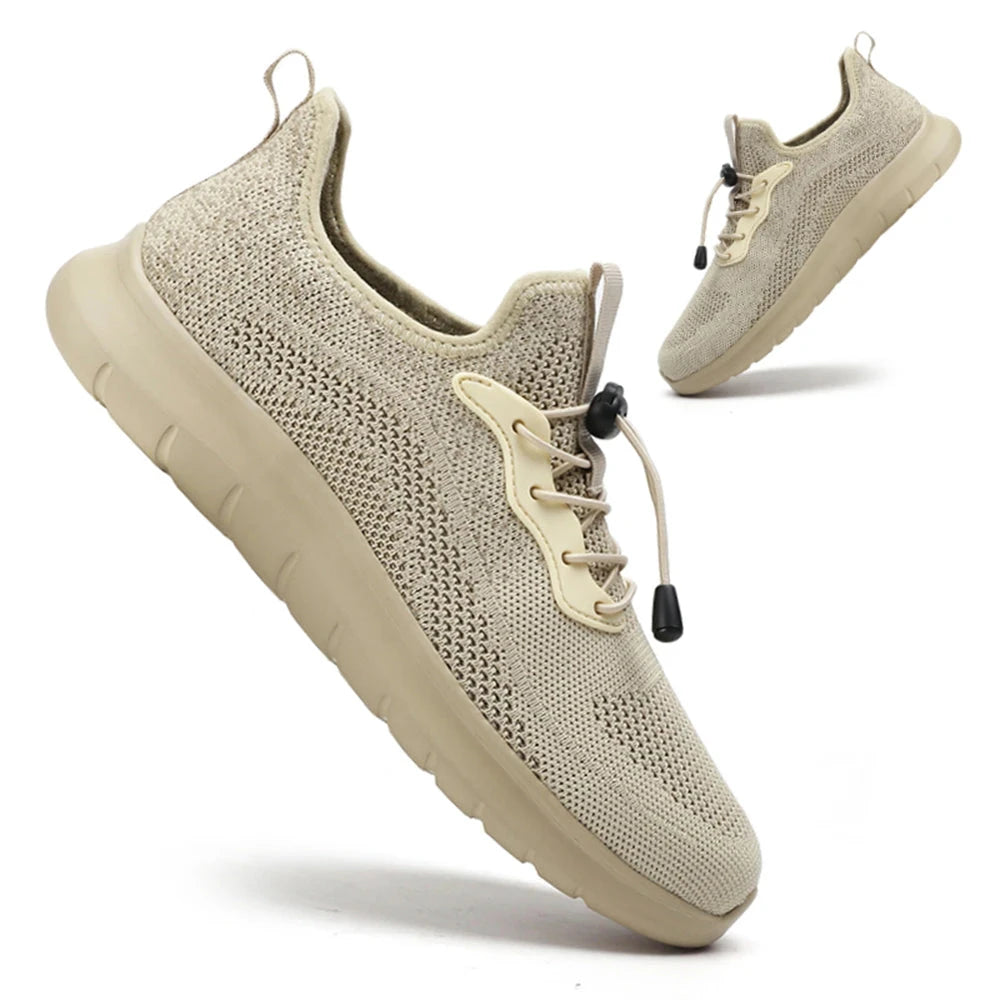 Men's Spring Summer Woven Sneakers, Breathable Adjustable GlowCart