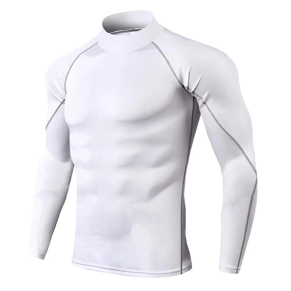 Men Sport T-shirt Quick Dry Bodybuilding Running Shirt Long GlowCart