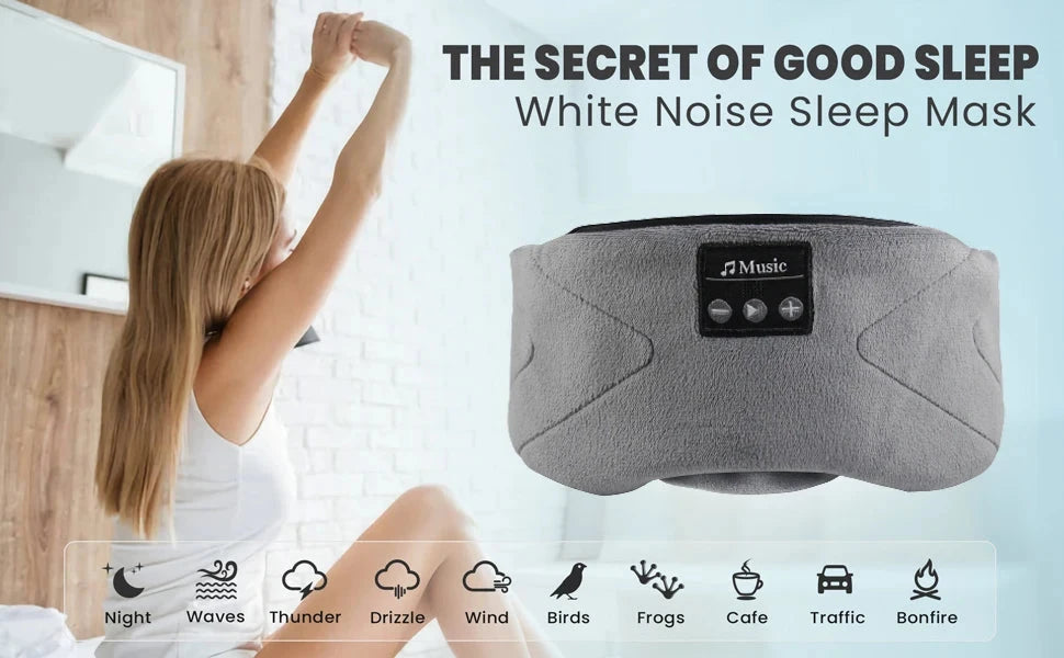 5.2 Bluetooth Headset Sleep Mask 24 White Noise Shading GlowCart