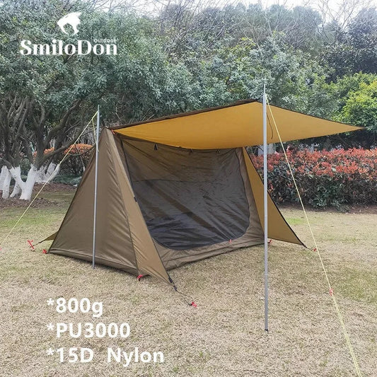 Smilodon-Ultralight Shelter Tent PU3000 Portable 1-2 Person GlowCart