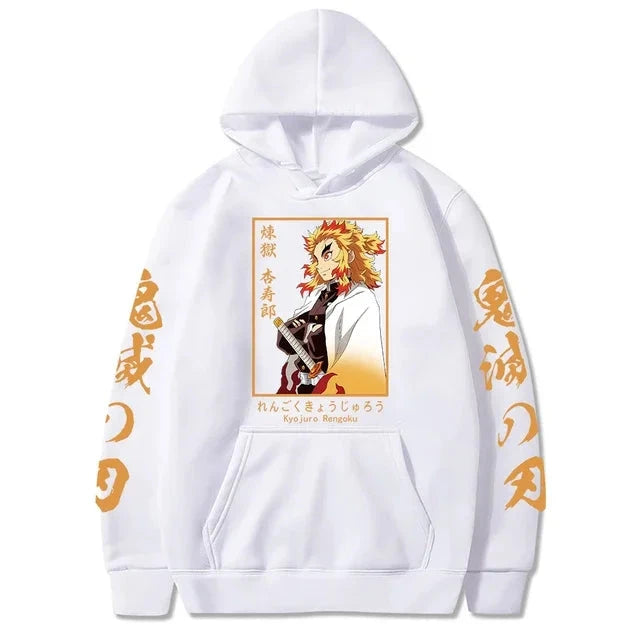 Harajuku Demon Slayer Plus Size Hoodie Kamado Nezuko Graphic GlowCart