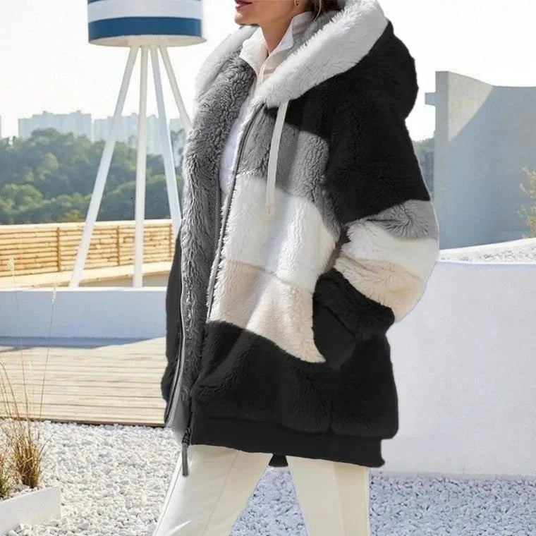 Oversized Jacket for Women 2023 New Autumn Winter Warm Plush GlowCart