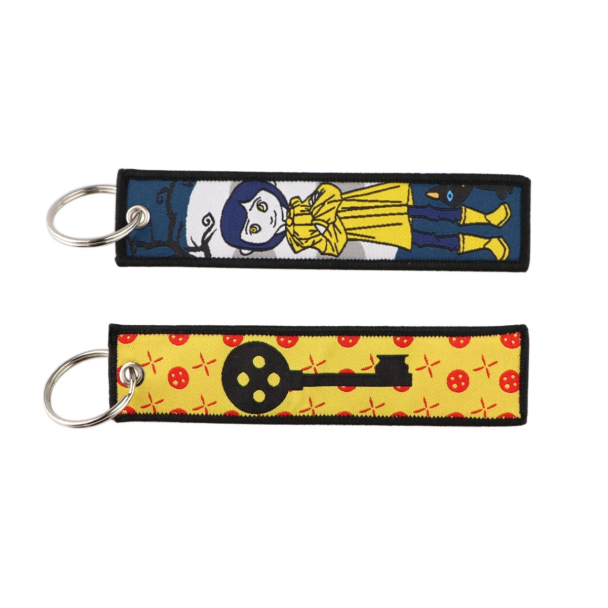 Classic Anime Cool Embroidery Key Fobs Key Tag Motorcycles GlowCart