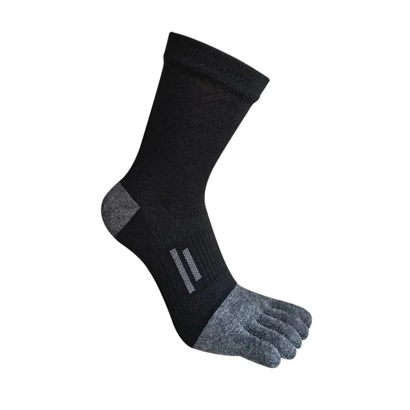 Mans Five Finger Socks Sporty Fitness Sweat-Absorbing Anti-Bacterial Breathable Warm Thermal Outdoor Sport Short Toe Socks Boy GlowCart