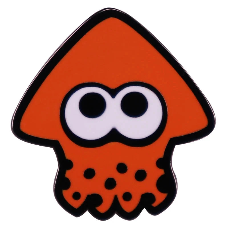 Splattoon Squid Inkllings Enamel Pin Game Badge Brooch Gift GlowCart