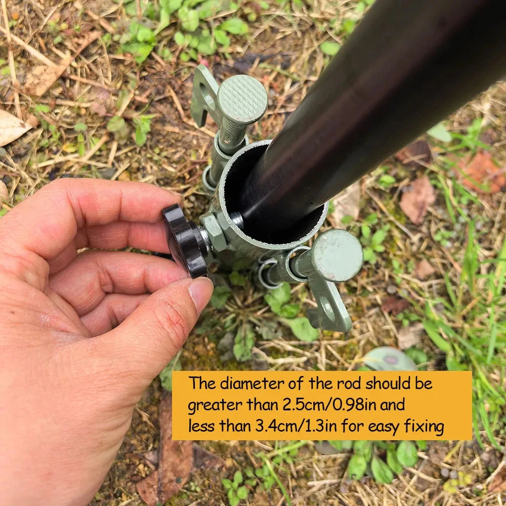 Outdoor Camping Canopy Pole Fixed Tube Adjustable Tent GlowCart