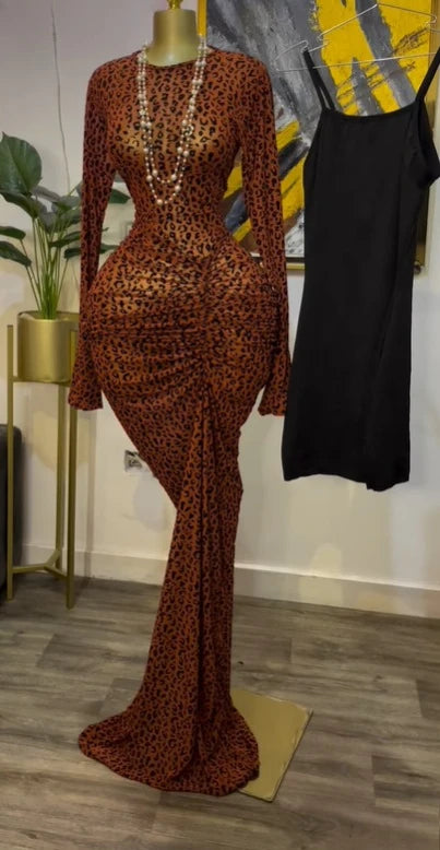 CM.YAYA Women Long Sleeve Stacked Mesh See Though with Lining Bodycon Long Dress 2025 Autumn Evening Birthday Sexy Party Dresses GlowCart