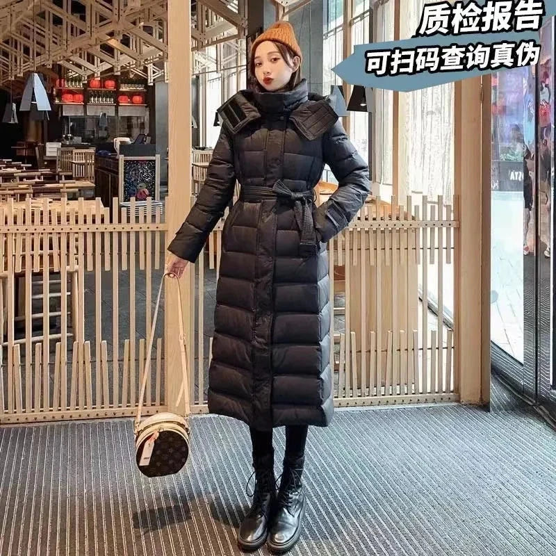 Black duck down Hooded Coats Winter 2025 New Fashion Women's GlowCart