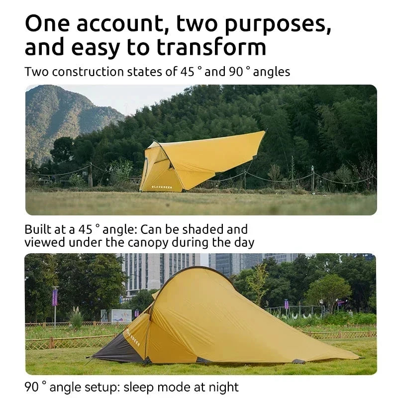 BLACKDEER Outdoor Camping Double Awning Beach Roof Portable GlowCart